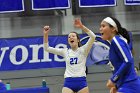 Volleyball vs Emerson  Wheaton College Women's Volleyball vs Emerson College. - Photo by Keith Nordstrom : Wheaton, Volleyball, VB2019